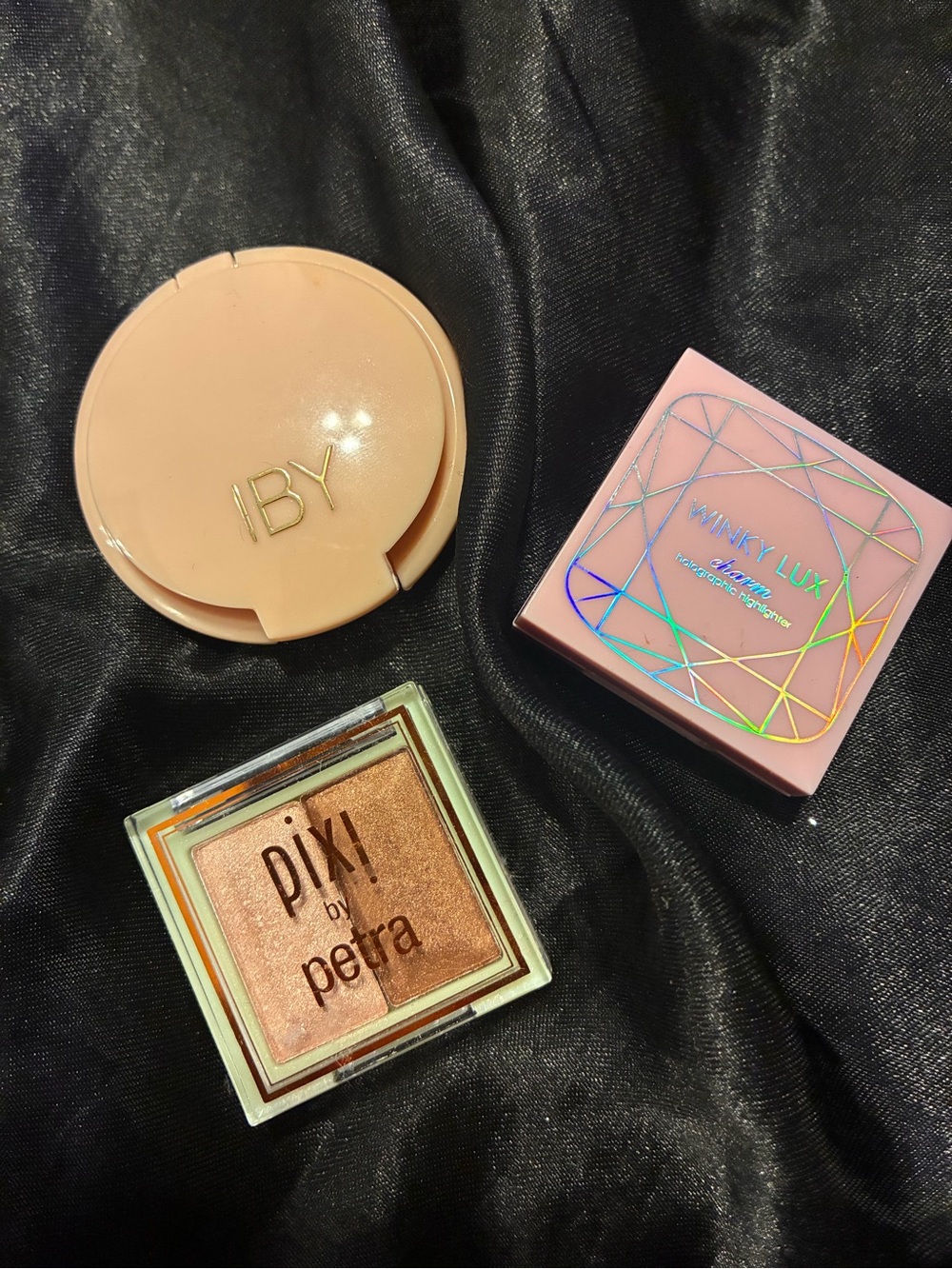 WINKY LUX highlighter, Pixi highlighter duo & IBY beauty highlighter bundle of 3